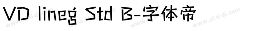 VD lineg Std B字体转换